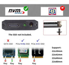 CY External Oculink SFF-8612 SFF-8611 to M.2 NGFF M-Key to NVME PCIe SSD 2280 - Image 7