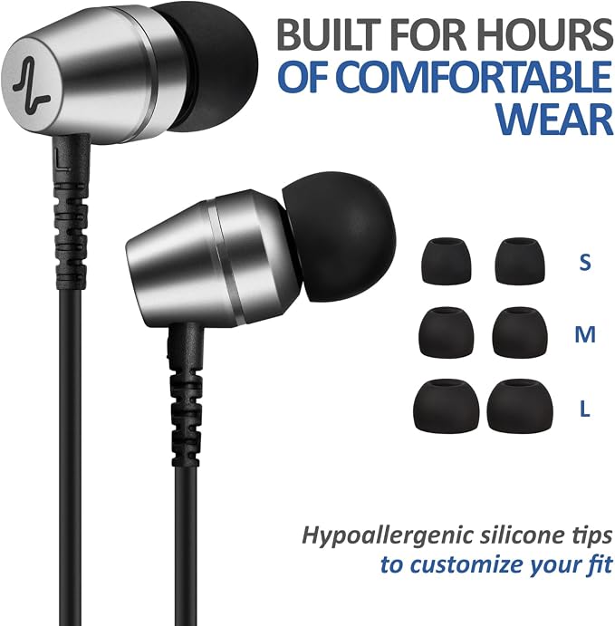 LUDOS OMNITONE Wired Earbuds in-Ear Headphones, 5 Years Warranty, Earphones - Image 6
