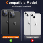 UniqueMe Compatible with iPhone 12 Pro Max 6.7" Camera Lens Protector Tempered - Image 2