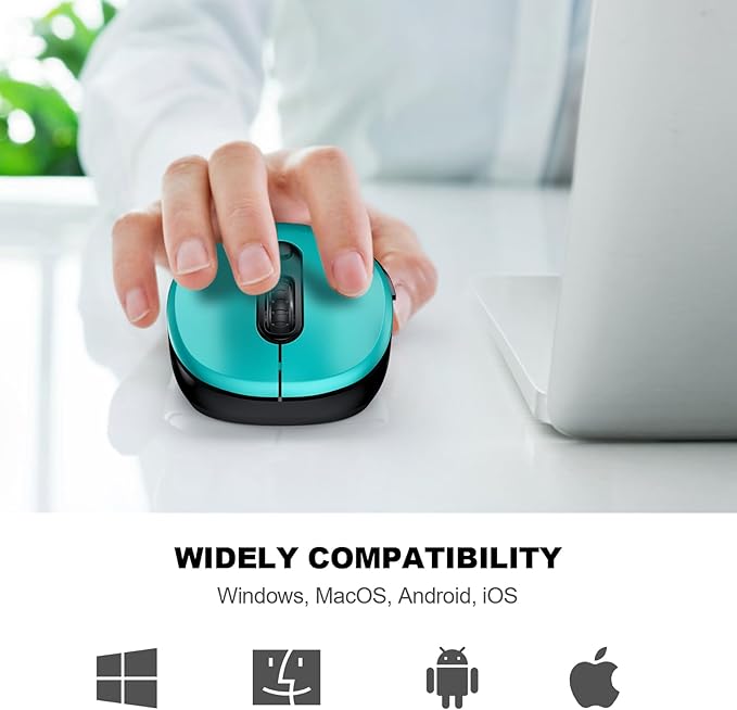 WisFox 2.4G Wireless Mouse for Laptop, Ergonomic Computer Mouse - Image 6