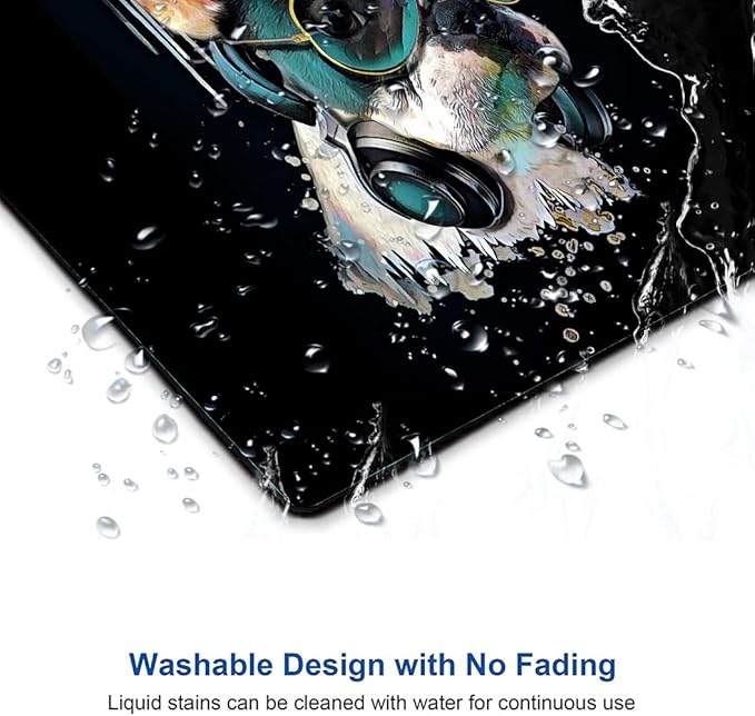 Square Mouse Pad, Colorful Stylish Bulldog Mouse Pad, Mouse Mat Square - Image 5