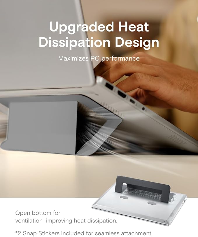 MOFT Laptop Stand for Desk, Adhesive Airflow Laptop Cooling Riser for Heat - Image 6