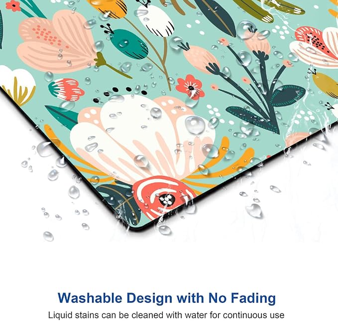 Mouse Pad, Cute Abstract Floral Mouse Pad - Image 5