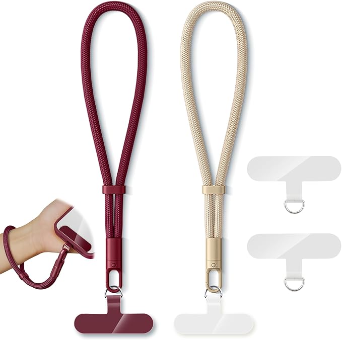2 Pack Phone Lanyard, 2×Phone Wrist Strap, 4×Tether Tabs, Universal Cell Phone by KITANIS