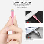 IDISON [MFi Certified 5Pack iPhone Charger USB Lightning Cable Nylon Braided - Image 5