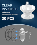 30 Pack Super Sticky Adhesive, 1.4 Inch Non-Damaging Double Sided Tapes - Image 2
