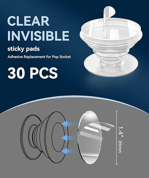30 Pack Super Sticky Adhesive, 1.4 Inch Non-Damaging Double Sided Tapes - Image 2