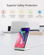 NANAMI Fast Wireless Charger, Qi Certified Charging Stand 7.5W Compatible - Image 5