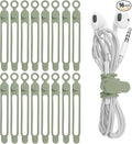 Nearockle 16Pcs Silicone Cable Straps Wire Organizer by ELECTRONICSORGANIZATION