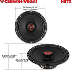 CERWIN-VEGA! HED 2025 Edition -6.75" Coaxial Speaker-H672 - Image 5