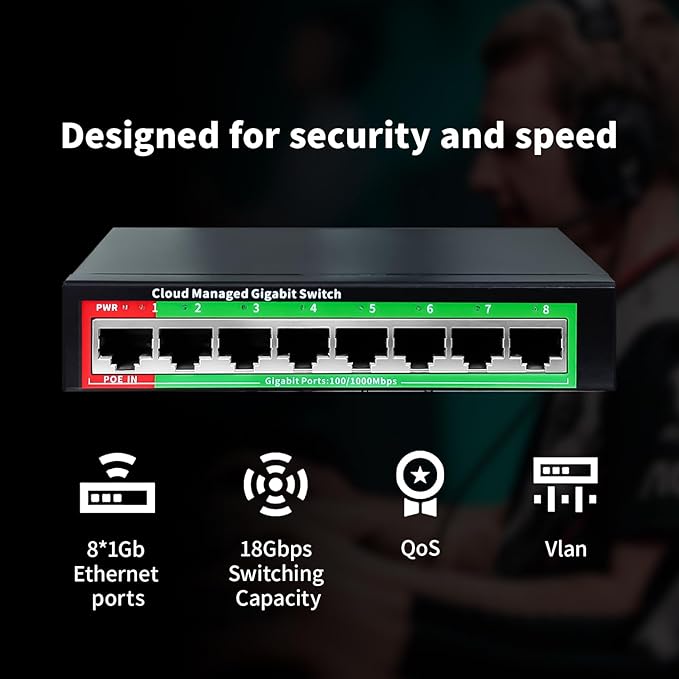 STEAMEMO 8-Port Gigabit Ethernet Switch | Smart Managed - Image 7