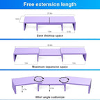 Dual Monitor Stand for Desk, Metal Monitor Riser - Image 4