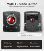 Nulea M512 Wireless Trackball Mouse, Ergonomic 55mm Trackball, 4 Level - Image 9