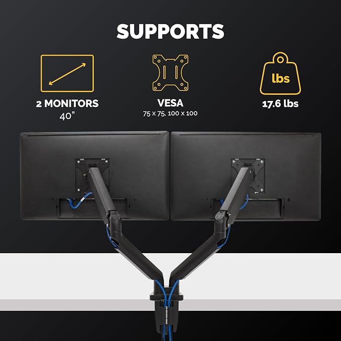 Fellowes Platinum Series Dual Monitor Arm - Image 3
