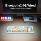 Merdia Wireless Mechanical Keyboard, Triple Mode 2.4G/USB-C/BT Gaming Keyboards - Image 3