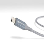 Amazon Basics USB-C to USB-A 2.0 Fast Charger Cable, Nylon Braided Cord - Image 4