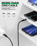 YKZ 3 in 1 Magnetic USB C to C Cable, Magnet Charging Cable, PD 60W Fast - Image 2