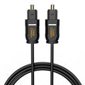 CableCreation Optical Digital Audio Cable 3.3FT, Thin Fiber Optic Toslink Gold by CableCreation