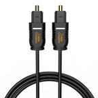 CableCreation Optical Digital Audio Cable 10FT, Thin Fiber Optic Toslink Gold by CableCreation