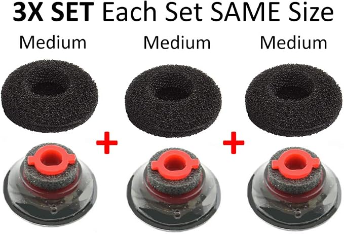 3X Ultra Comfort Eartips Ear Buds Replacement Earphone Ear Tips Kits Earpads - Image 8