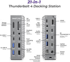 Thunderbolt 4 Dock – 21 Ports, Dual 4K or Single 8K Display, 90W Charging - Image 2