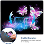 IMAYONDIA Glowing Night Pink Butterflies Mouse Mat - Image 6