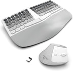 Ergonomic Wireless Keyboard and Mouse Set Creamy Wireless Keyboard Silent Mice by Unknown
