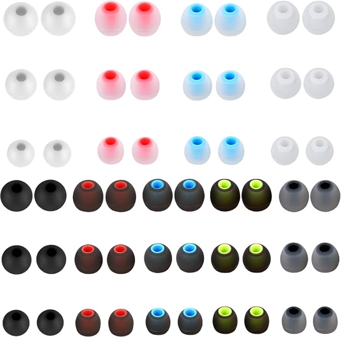 54Pcs Earbud Replacement Tips，Ear Bud Rubber Tips Silicone Earbud Tips Earbud by Unknown