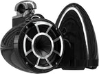 wet sounds Rev 8 Black V2 Revolution Series 8" Black Tower Speakers w/Fixed by wetsounds