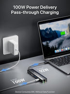 USB C Hub Multiport Adapter, DockteckExpand USB C Dongle 7 in 1 - Image 5