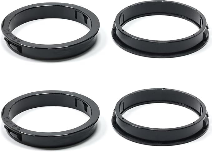 2-5/8" Black Snap-in Knockout Insulating Bushing Grommets, Plastic Cable Hole by EASYEAH