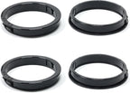 2-5/8" Black Snap-in Knockout Insulating Bushing Grommets, Plastic Cable Hole by EASYEAH