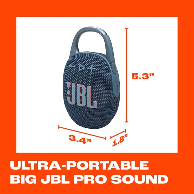 JBL Clip 5 - Ultra-Portable, Waterproof & Dustproof Bluetooth Speaker, Big Pro - Image 5