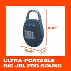 JBL Clip 5 - Ultra-Portable, Waterproof & Dustproof Bluetooth Speaker, Big Pro - Image 5