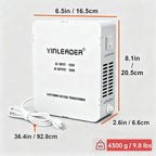 Yinleader 1500W US 120V to 100V JP Japan Voltage Converter Step Down - Image 6