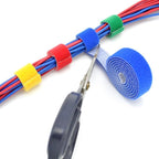 Reusable Fastening Tape Cable Ties 3/4 Inch Double Side Hook Roll - Image 2