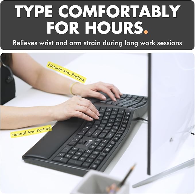 X9 Wired Ergonomic Keyboard - Image 2