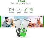 Aiibe 128GB Flash Drive 2 Pack 128GB USB Flash Drive Thumb Drive Zip Drive USB - Image 2