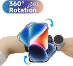 Wristband Phone Holder for Running, 360°Rotation & Detachable Sports Armband - Image 3