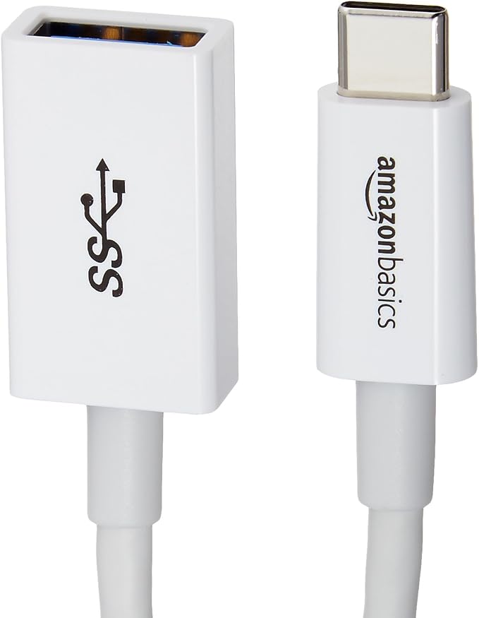 Amazon Basics USB-C to USB-A 3.1 Gen1 Female Adapter Cable Converter, 5Gbps - Image 3