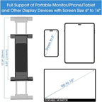 Kado Portable Monitor Stand Aluminum Alloy, Tablet Holder Phone Clamp - Image 3
