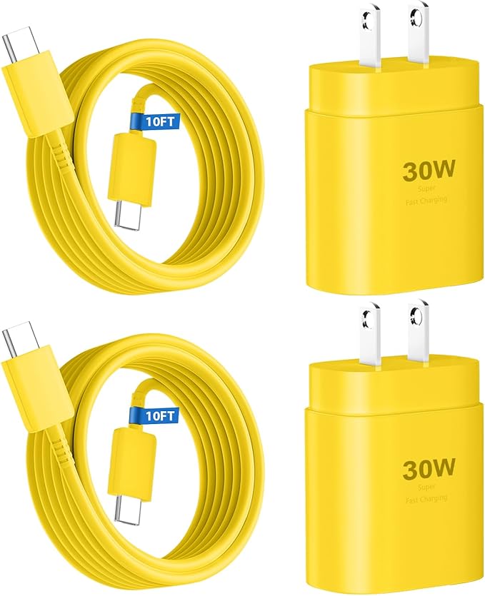 Phone 15 Charger 10FT USB C to C Fast Charging Cord, 30w USB C Phone 15 Pro Max by DiHines