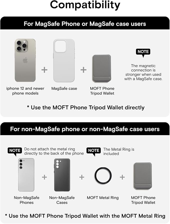MOFT Phone Tripod Wallet, 3 in 1 Phone Stand MagSafe, NFC-Supported Magnetic - Image 7