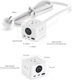 MINIX 67W USB C Charger with 3 Outlets, Gan 3-Port Compact Cube Fast Power - Image 6