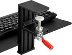 Quick Release Keyboard Desk Mount, Clamp-on Adjustable Tray, 18.5x8.7 Inch - Image 4