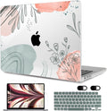 MEEgoodo Case for MacBook Air M4/M3/M2 13.6 inch 2025 2024 2022, Fit Model by MEEgoodo