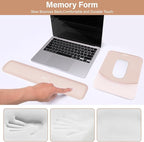 MOSISO Wrist Rest Support for Mouse Pad&Keyboard Set, Rectangular Ergonomic - Image 4