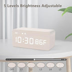 MOSITO Digital Wooden Alarm Clock - Image 2
