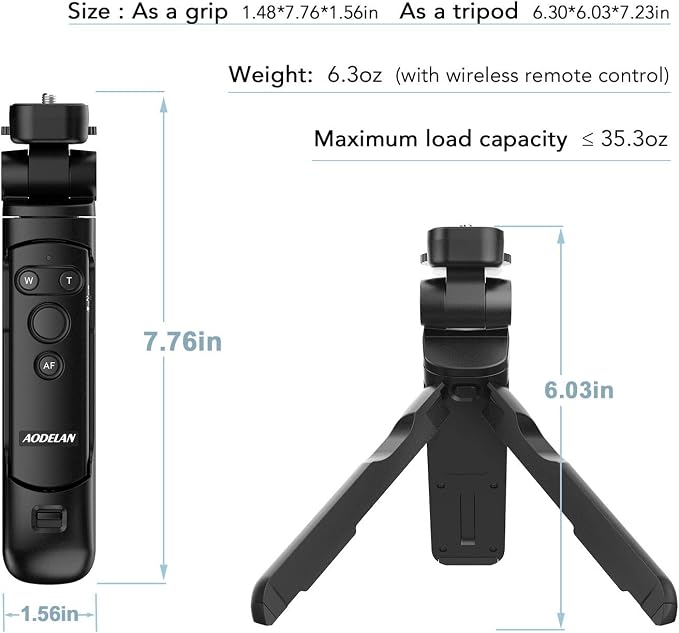 AODELAN Camera Remote Control Wireless Shooting Grip Tripod Grip - Image 7