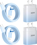 Phone 15 Charger, 30W USB C Fast Charger Block & 10FT Long C to C Fast Charging by DiHines
